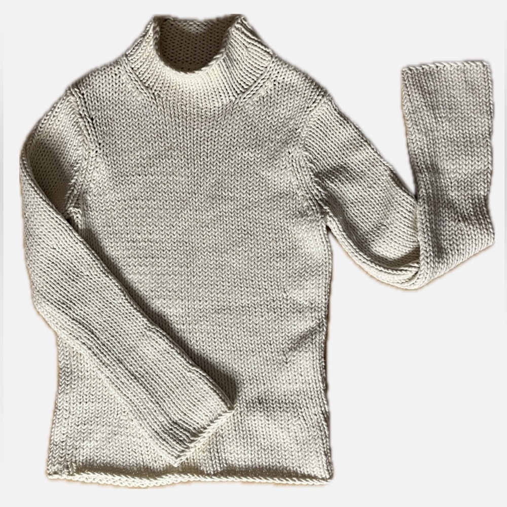 GAP Ivory Knit Turtleneck
